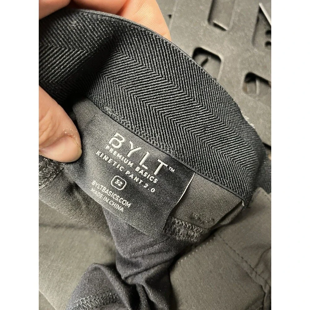 BYLT Kinetic Pant 2.0 Pants Mens 32 Gray Performance Stretch Casual Work